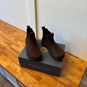 Lems Chelsea Barefoot Boot- Waterproof Espresso 9.5